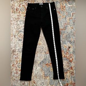 AGOLDE Sophie Mid-Rise Skinny Ankle Jeans Sz 27 Black